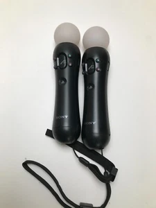 Sony PlayStation 3 PS3 Move Motion Controller Negro CECH-ZCM1U Juego de 2 - Imagen 1 de 1