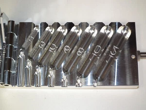 Salzwasser Bleistift Sinker Form 1,3,5,6,8,10,12oz CNC Aluminium Süßwasser Forelle - Bild 1 von 4