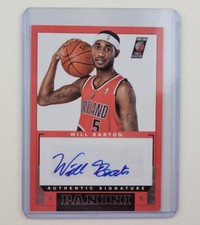 Panini NBA 2012-13 #48 Will Barton NBA Portland Trailblazers Authentic Signature