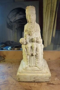 Madonna con Bambino, Monserrat, in pietra, replica molto autentica, top, 11 Kg - Foto 1 di 8