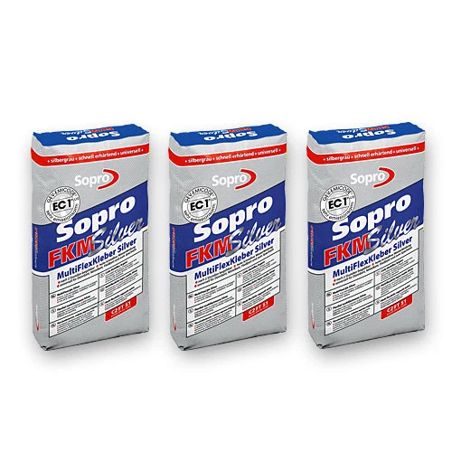 Sopro FKM Silver 600 Fliesen Kleber Fliesenkleber Flexkleber 3x5kg 60005 7760005