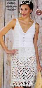 BREEZY Beach to Bistro Skirt/Apparel/Crochet Pattern INSTRUCTIONS ONLY - Picture 1 of 2