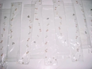 LOT OF 2 FLOATING ILLUSION PINK & WHITE PEARL 16" NECKLACE WEDDING BRIDAL CASUAL - Picture 1 of 2