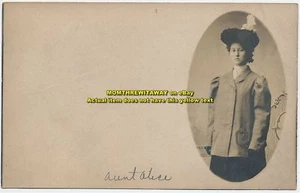 PC RP RPPC Old Photo Alice Grush Schrotberger Dwight IL - Picture 1 of 2