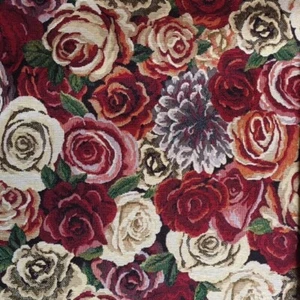 Fabric Tapestry 80% Cotton 20% Poly Amsterdam Roses Sold by the Metre - Picture 1 of 2