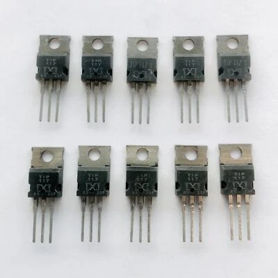 (PKG of 10) TIP117 PNP Darlington Transistor, 2A, 100V, TEXET, TO-220 - Image 1 of 2