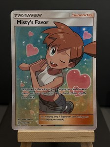 Pokemon Card Misty's Favor 235/236 Unified Minds Full Art Trainer Near Mint