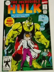 The Incredible Hulk #393 May1962-1992 Green Foil Cover 30th Anniversary Issue - Picture 1 of 2