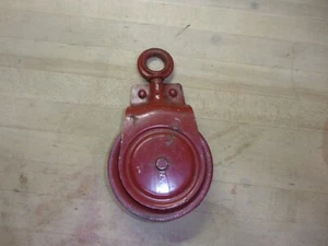 Vintage Metallseil Zugscheibe 5" Barnyard primitiv KOSTENLOSER VERSAND - Bild 1 von 11