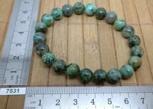 Armband TÜRKIS natur aus Afrika A-Qualität Perlen 8 mm Lithotherapie Reiki - Bild 1 von 2