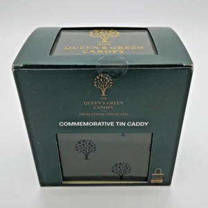 The Queen's Green Canopy, Platinum Jubilee 2022, Commemorative Tin Caddy - Boxed - Picture 1 of 10