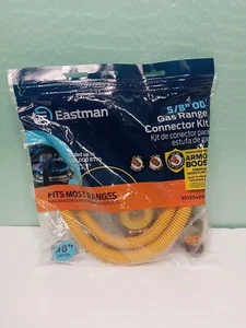 Eastman 5/8" OD Gas Range Connector Kit 48" Length - Picture 1 of 9