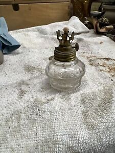 1890'S Embossed Vapo Cresolene Kerosene Quack Medicine Oil Lamp for Vaporizer
