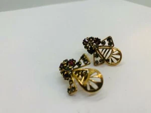 Pendientes de abeja estrás rellenos de oro de colección #56 - Imagen 1 de 2
