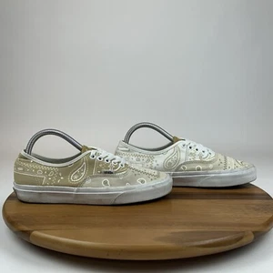 Sneakers da skateboard donna Vans Authentic Peace Paisley beige epoca taglia 8,5 M - Foto 1 di 9