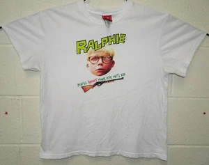 A Christmas Story Ralphie You"ll Shoot Your Eye Out Kid T Shirt Medium White - Picture 1 of 4