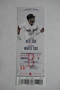 BOSTON RED SOX VS CHICAGO WHITE SOX 8/4/2017 FULL TICKET ~ MORELAND WALKOFF HR - Picture 1 of 1