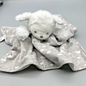 Carters Lamb Security Blanket Gray White Cloud Plush Baby Lovey Super Soft Clean - Picture 1 of 8