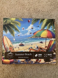 Sommer Strand Puzzle 1000 Teile (ca. 21” x 27”) Top Zustand! - Bild 1 von 1