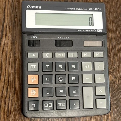 Canon Calculator WS-1400H Dual Power Large buttons - Image 1 of 4
