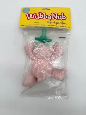 WubbaNub Chupete Infantil Oso de Peluche Rosa 0-6 Meses Original NUEVO en Paquete Foto 1 de 4