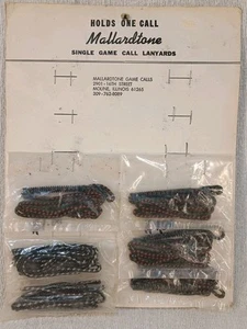 Mallardtone Single Game Call Lanyards 6 On Display Card Vintage New Old Stock - Picture 1 of 4
