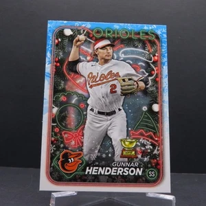 Gunnar Henderson - 2024 Topps Holiday - Image Variation Santa Hat - H150 - Picture 1 of 2
