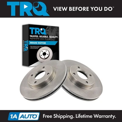 TRQ Front Brake Rotors Set For 2018-2021 Subaru Crosstrek 2017-2021 Impreza - Image 1 of 4