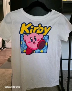Girls' Kirby Short Sleeve Graphic T-Shirt - White L - Picture 1 of 4