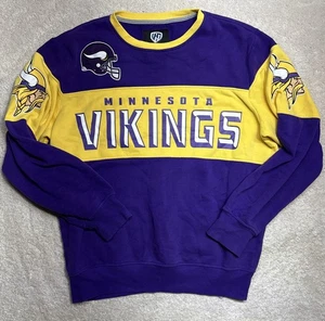 Felpa Minnesota Vikings NFL pullover mani alte di Jimmy Fallon uomo LG - Foto 1 di 5