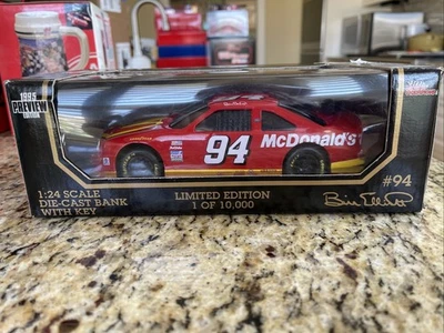 McDonald's Limited Edition 1:24 Scale Nascar #94 Bill Elliott Die Cast Bank NIB - Image 1 of 4