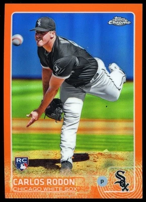 2015 Topps Chrome Orange Refractor #90 Carlos Rodon /25 Rookie Card RC - Image 1 of 2