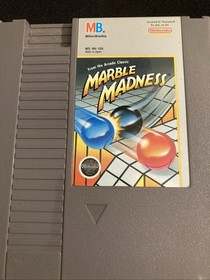 Marble Madness Nintendo Cartridge Authentic Milton Bradley NES Game