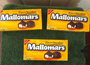 3 CAJAS GALLETAS DE MALVAVISCO CHOCOLATE NABISCO MALLOMARS-8 OZ. CADA CAJA - Imagen 1 de 2
