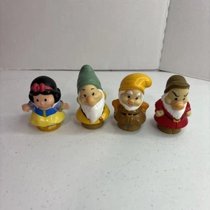 Fisher Price Little People Disney Snow White & 3 Dwarf Lot - Picture 1 of 5
