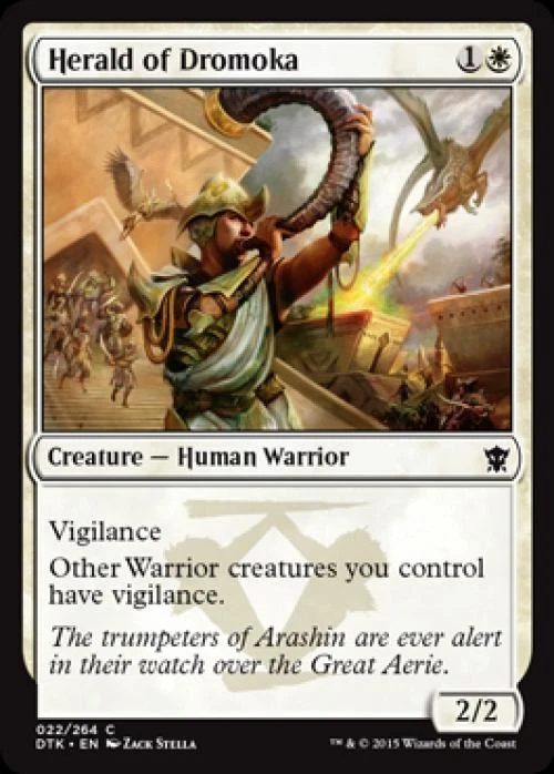 Herald of Dromoka - Light Play MTG Dragons of Tarkir - Image 1 of 1