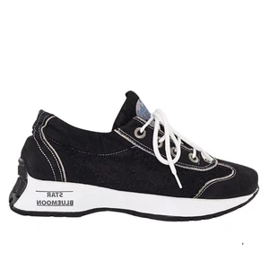 Denim Sneakers, Handmade Women's Sneakers / Birthday Gift - Picture 1 of 5