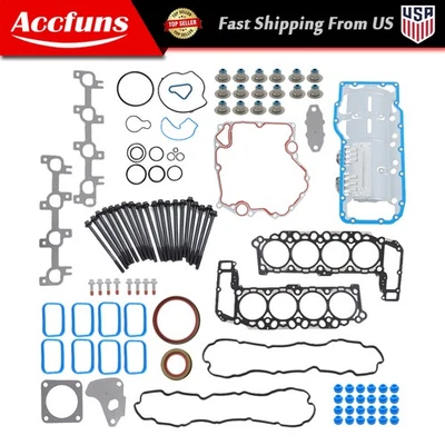 Head Gasket Bolts Set Fit For 2004-2007 Chrysler Dodge Jeep Grand Cherokee 4.7L - Image 1 of 4