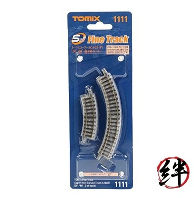 TOMIX N Gauge Super Mini Curved Rail C103 F 30?60? 2 suministros ferroviarios 1111 cada uno Foto 1 de 3