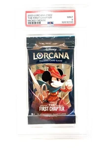 2023 Disney Lorcana The First Chapter Mickey Mouse Pack Sealed PSA 9 EN02 - Picture 1 of 2