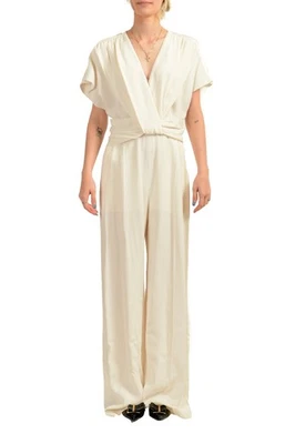 Женский комбинезон Hugo Boss Debasa цвета слоновой кости без рукавов размер США 4 IT 40 - Изображение 1 из 4