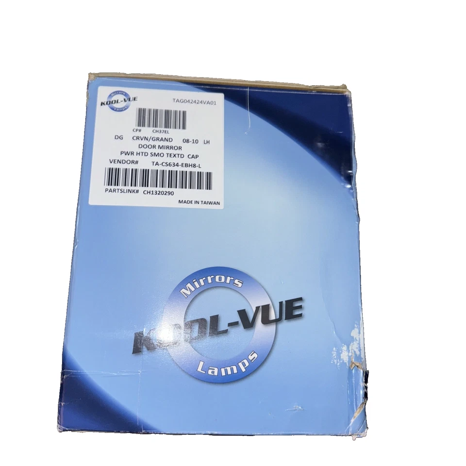 Ch37El Kool Vue Power Mirror For 2011-19 Dodge Grand Caravan R/T GT Left - Image 1 of 4