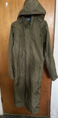 Vintage Woolrich Rain Coat Trench  Jacket Utility Hooded Slicker Vented Zipped - Image 1 of 4