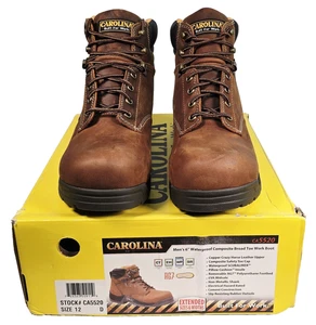 Carolina Herren 6" Wasserdicht Verbund Breite Spitze Arbeitsstiefel Größe 12D CA5520 - Bild 1 von 17