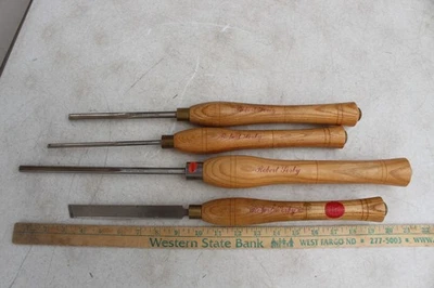 LOTE DE 4 PIEZAS Robert Sorby HSS Juego de herramientas de torno de torneado de madera talla de carpintería 3/8 Foto 1 de 4
