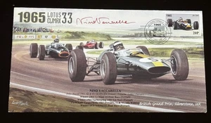 Nino Vaccarella "Ferriari 1964 24 Hours of Le Mans Win” Signed Envelope Auto PSA - Picture 1 of 2