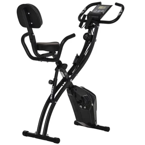 HOMCOM Cyclette Pieghevole Professionale in Acciaio Nero con Bande Elastiche - Bild 1 von 10