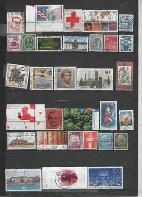 GERMANY:100 DIFFERENT,USED,OFF PAPER POSTAGE STAMPS.WHAT U SEE IS WHAT U GET. - Image 1 of 3