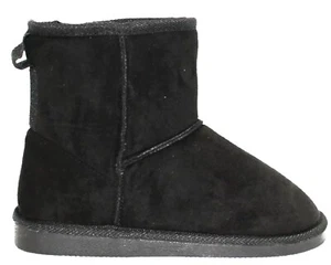DAMEN KNÖCHEL SLIPPER DAMEN FLACH WARM WINTER KUSCHELIG KUNSTFELL GEFÜTTERT SCHUHE STIEFEL GR - Bild 1 von 7
