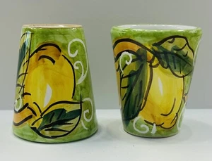 Vietri Keramik - 2er Set Limoncello Gläser von Hand gefertigt/bemalt in ITALIEN - Bild 1 von 6